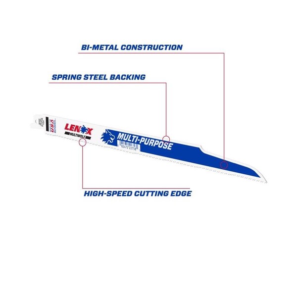 Irwin 12 in L x 10; 14 TPI Bi-Metal 22758OSB110R - main